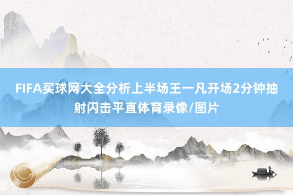 FIFA买球网大全分析上半场王一凡开场2分钟抽射闪击平直体育录像/图片