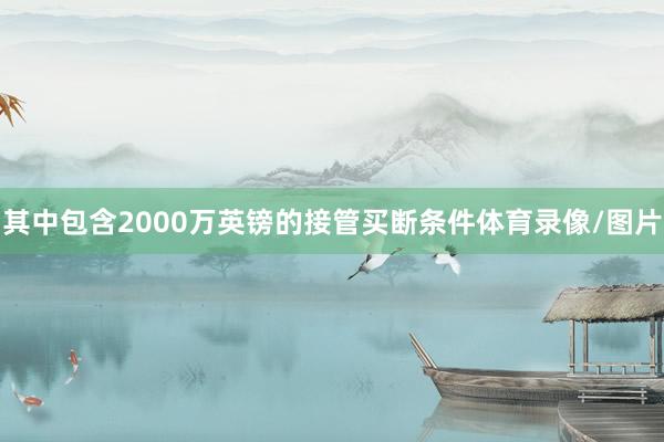 其中包含2000万英镑的接管买断条件体育录像/图片