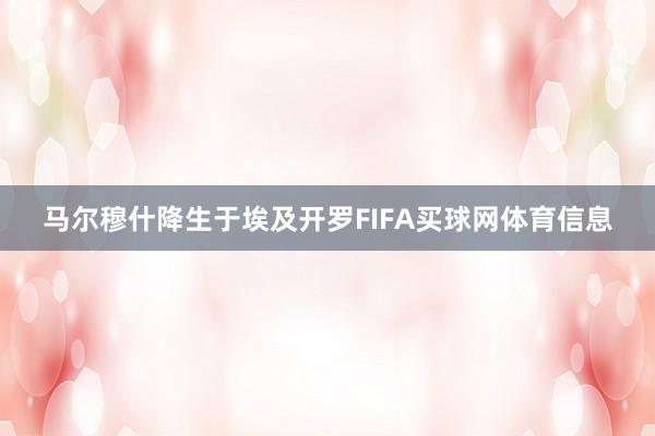 马尔穆什降生于埃及开罗FIFA买球网体育信息