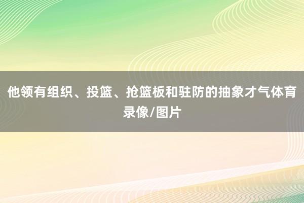 他领有组织、投篮、抢篮板和驻防的抽象才气体育录像/图片