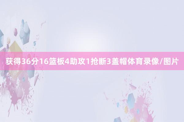 获得36分16篮板4助攻1抢断3盖帽体育录像/图片